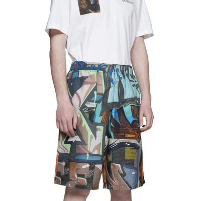 Shop Off-white Off White Off White Neen Allover Lounge Shorts