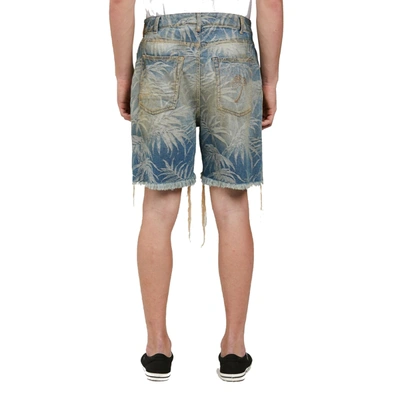 Shop Palm Angels Jungle Denim Shorts