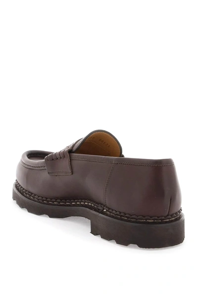 Shop Paraboot Leather Reims Penny Loafers