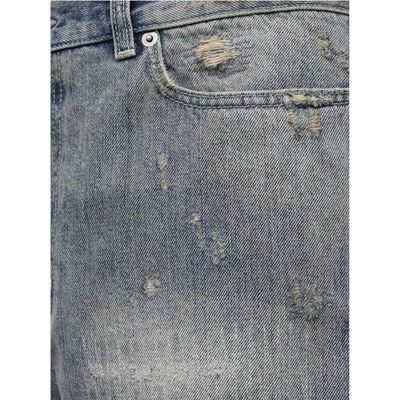 Saint Laurent Denim Destroyed California Shorts Men