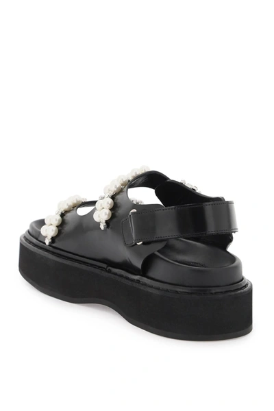 Shop Simone Rocha Platform Sandals With Pearls And Crystals