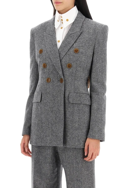 Shop Vivienne Westwood Lauren Jacket In Donegal Tweed