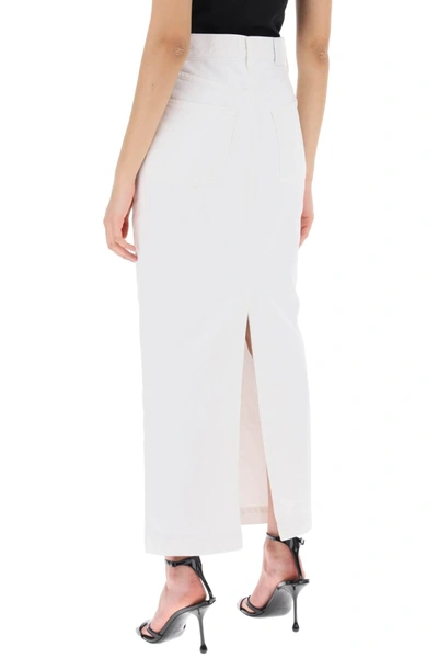 Shop Wardrobe.nyc Denim Column Skirt With A Slim