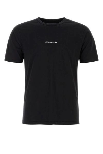 Shop C.p. Company Man Black Cotton T-shirt