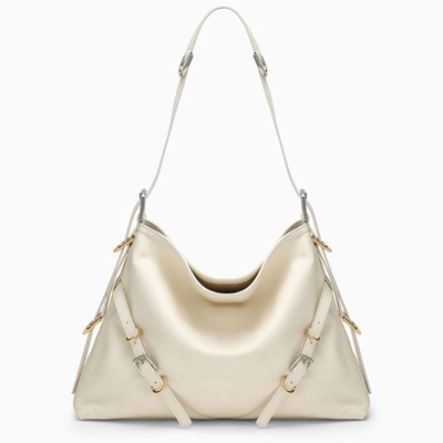 Shop Givenchy Medium Voyou Bag In Ivory Leather Women In Gray