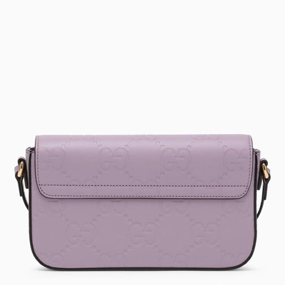Shop Gucci Mini Lavender Leather Shoulder Bag Women In Purple