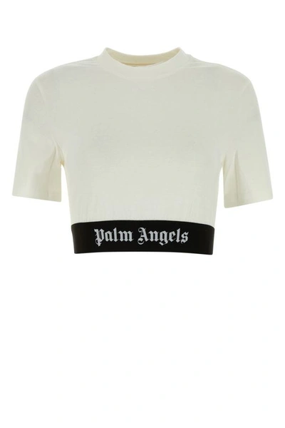 Shop Palm Angels Woman T-shirt In White