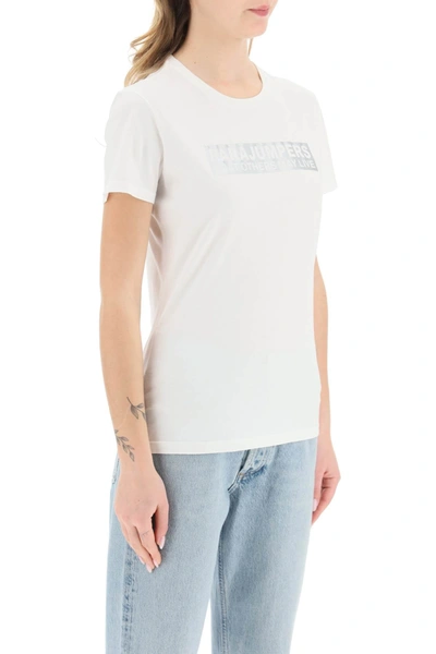 Shop Parajumpers 'box' Slim Fit Cotton T-shirt Women In White