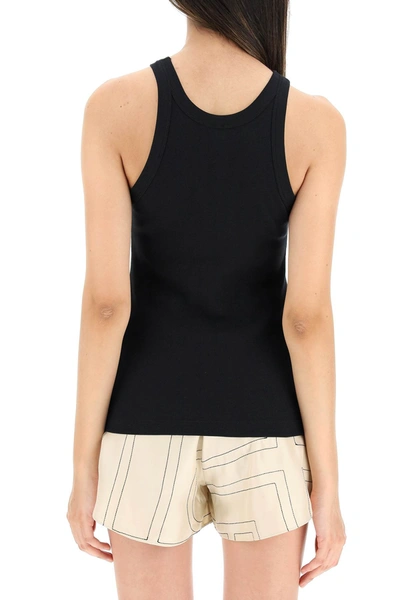 Shop Totême Toteme Curved Rib Tank Top Women In Black