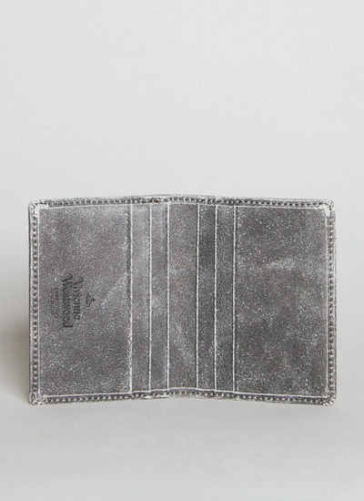 Shop Vivienne Westwood Men Distressed Cardholder In Gray