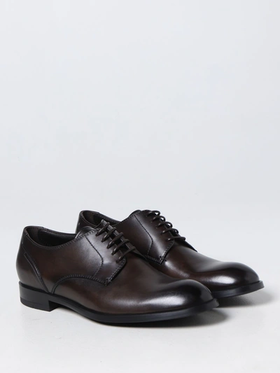 Shop Zegna Brogue Shoes Men Dark Men In Brown