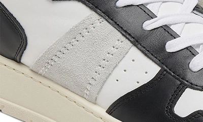 Shop Greats St. James Mid Top Sneaker In White Black