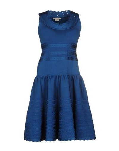 Shop Antonio Berardi Short Dresses In Pastel Blue