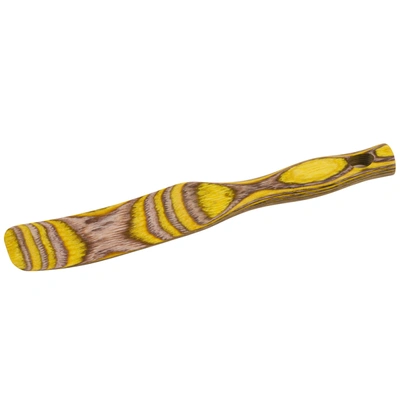 Shop Island Bamboo Pakkawood 8-inch Slim Spurtle In Yellow