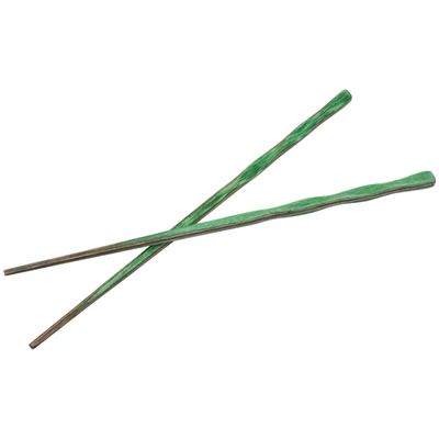 Shop Island Bamboo Pakkawood Chopsticks, 2 Sets In Green