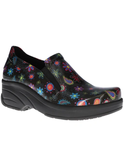 Shop Easy Works By Easy Street Appreciate Womens Patent Leather Slip Resistant Clogs In Multi
