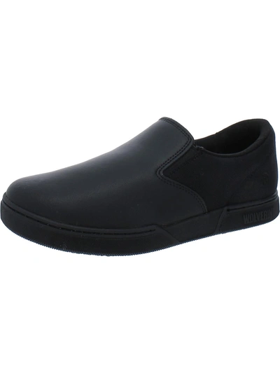 Shop Wolverine Urban Eatery Fx Mens Leather Slip-on Casual And Fashion Sneakers In Black