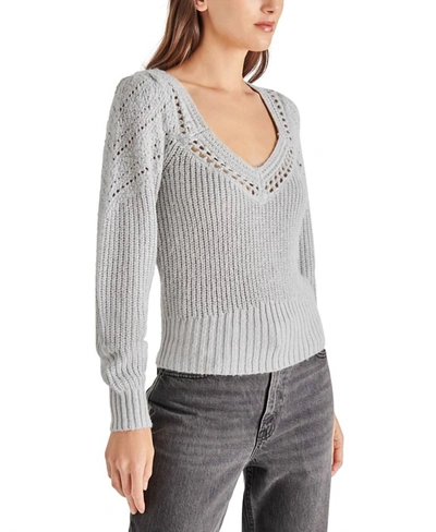 Shop Steve Madden Irene Sweater In Grey