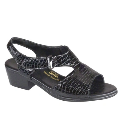 Shop Sas Suntimer-c Sandal - Narrow In Black Croc