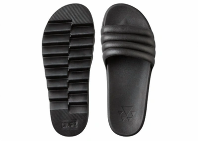 Cougar Women's Pool Pool Party Platform Slide Sandal In Black All Over In Grey