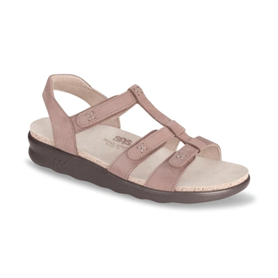 Shop Sas Sorrento Sandal - Medium In Praline In Pink