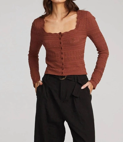 Shop Saltwater Luxe Wilfred Sweater In Pecan In Brown