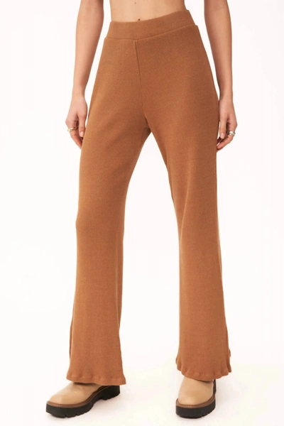 Shop Project Social T Sure Shot Side Slit Pant In Caramel In Brown