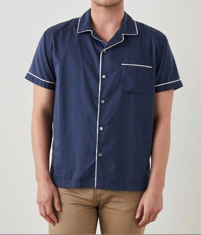 Shop Rails Mens Osbourne S/s Shirt In Binaural Blue