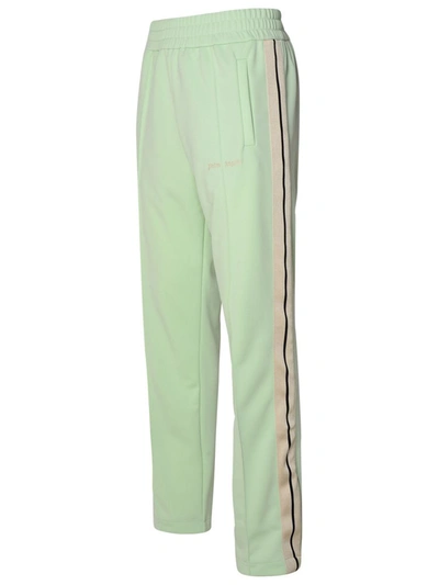 Shop Palm Angels Green Polyester Track Pants