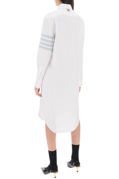 Shop Thom Browne Rel Chemisier Dress In White