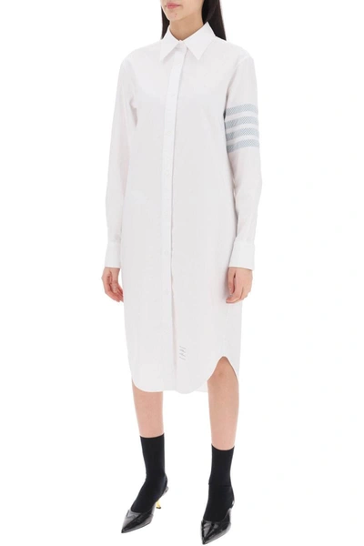 Shop Thom Browne Rel Chemisier Dress In White