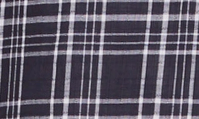 Shop Officine Generale Arsene Check Cotton Button-down Shirt In Black/ White
