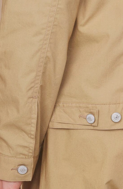 Shop Officine Generale Leo Cotton Poplin Jacket In British Khaki