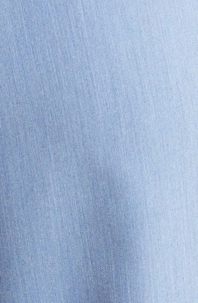 Wayf Preston Wide Leg Trousers In Chambray Blue