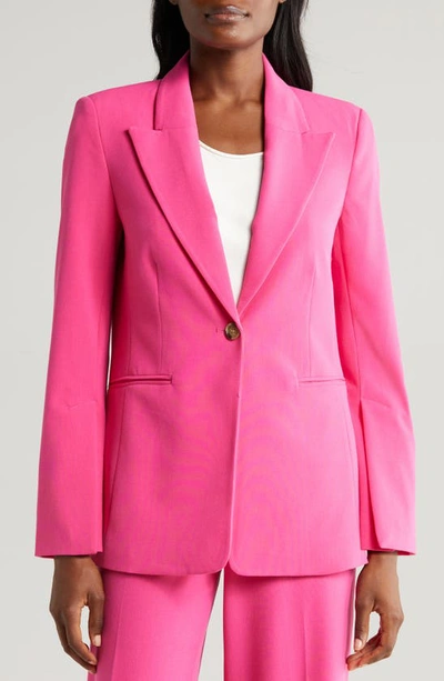 Shop Halogen (r) Split Sleeve Blazer In Magenta Pink