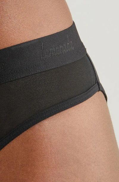 Shop Lemonade Dolls Mesh Cheeky Briefs In Black