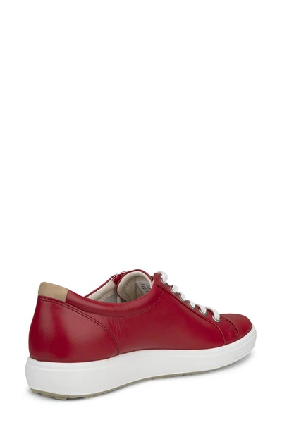 Shop Ecco Soft 7 Sneaker In Chili Red
