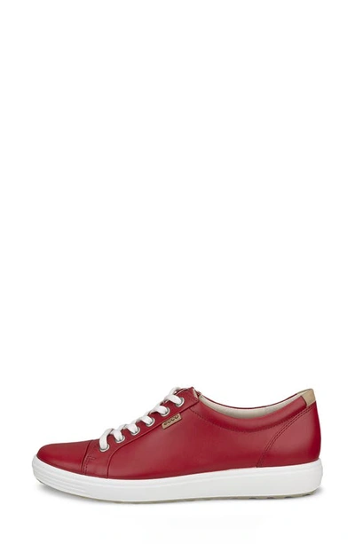 Shop Ecco Soft 7 Sneaker In Chili Red