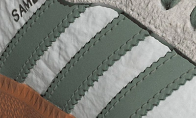 Shop Adidas Originals Gender Inclusive Samba Og Sneaker In White/ Silver Green/ Putty