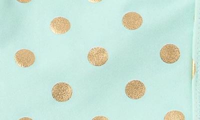 Shop Shade Critters Kids' Foil Dot Ruffle One-piece Swimsuit In Mint