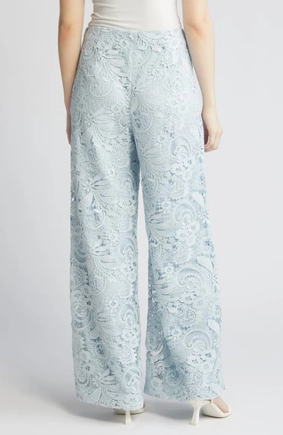 Kobi Halperin Kat Lace Wide Leg Pants In Ice