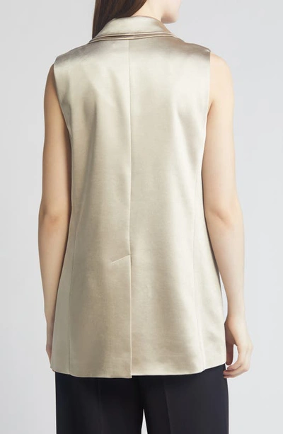 Shop Kobi Halperin June Satin Vest In Fawn