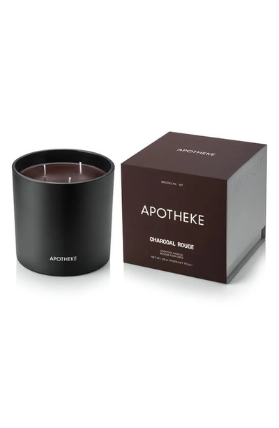 Shop Apotheke Charcoal Rouge Three-wick Scented Candle In Black