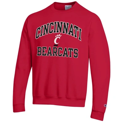 Shop Champion Red Cincinnati Bearcats High Motor Pullover Sweatshirt