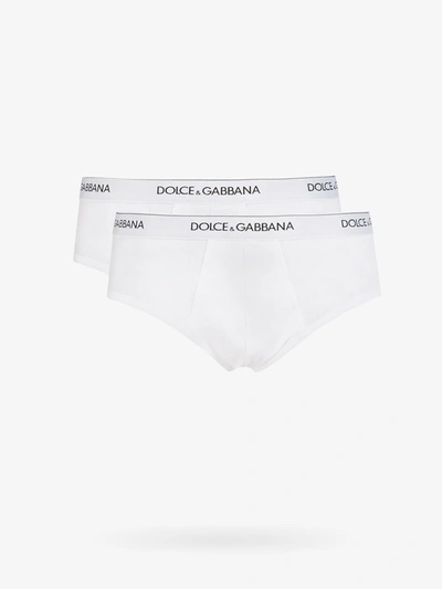 Shop Dolce & Gabbana Man Slip Man White Underwear