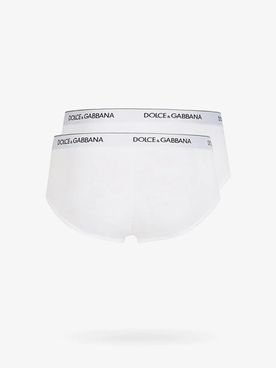 Shop Dolce & Gabbana Man Slip Man White Underwear