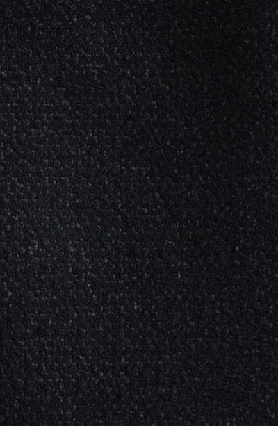 Shop Alexander Mcqueen Knot Button Crop Tweed Jacket In Black