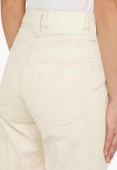 Shop Sunnei Basic Straight-leg Jeans In Beige