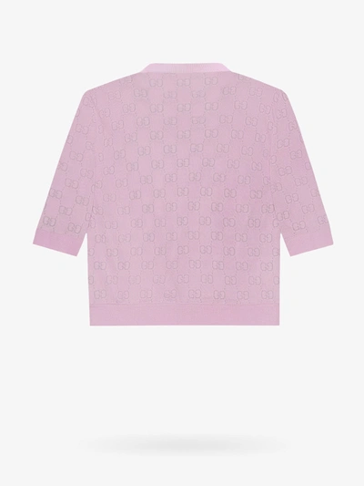 Shop Gucci Woman Sweater Woman Pink Knitwear