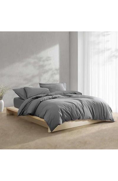 Calvin Klein Washed Percale Comforter & Shams Set In Grey